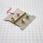 Clay Top Decorative Heart Stick Pin Set